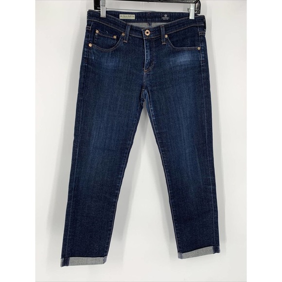 AG Adriano Goldschmied Size 29 Jeans The Stevie Roll Up Slim Straight (31x25) - Picture 2 of 9